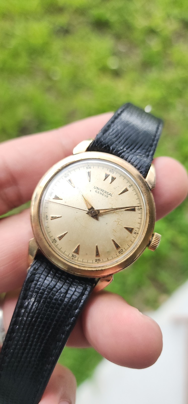 VINTAGE 1950’S UNIVERSAL GENEVE MANUAL CAL 332 Gold Filled MEN’S WATCH
