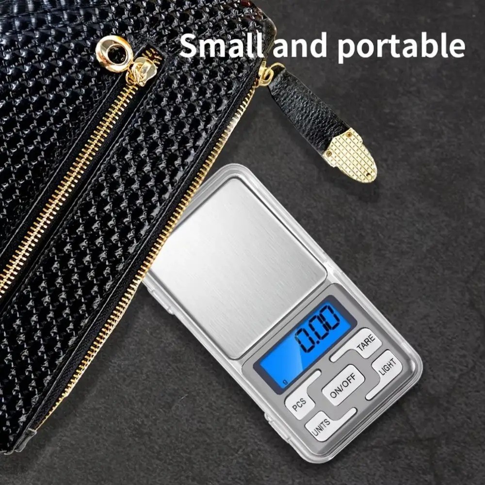 Portable 500g x 0.01g Mini Digital Scale Jewelry Pocket Balance Weight Gram LCD