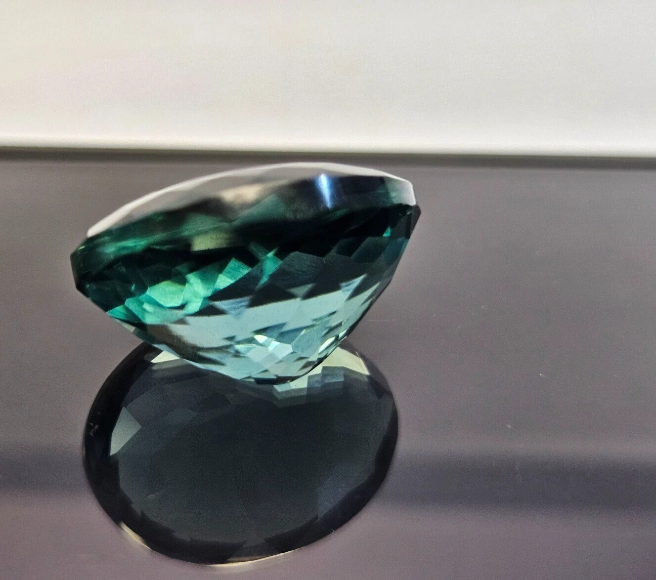 Teal Blue Tourmaline Oval Cut 21-22 Ct Natural EGL Certified Loose Gemstone