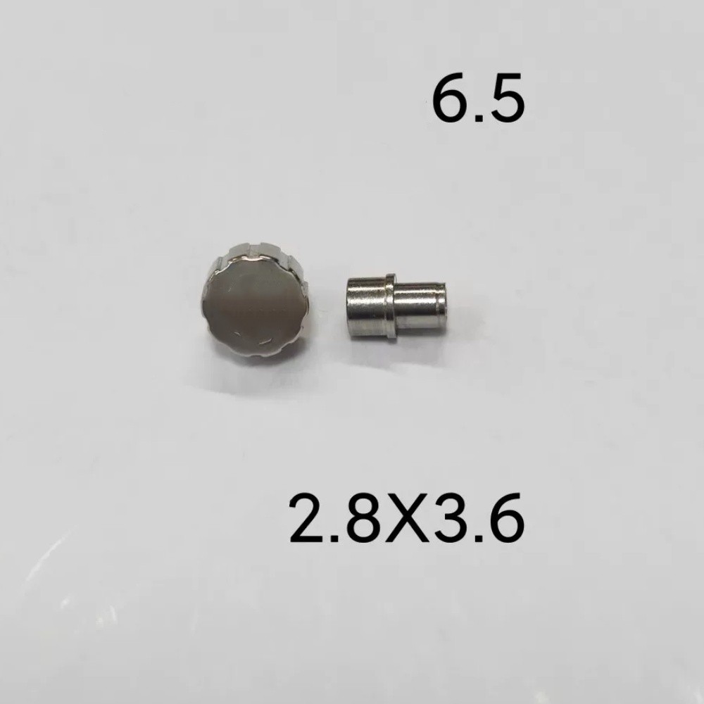 6.5mm 7.5mm Watch Crown Replace for Omega Seamaster 600 Watch Part Silver