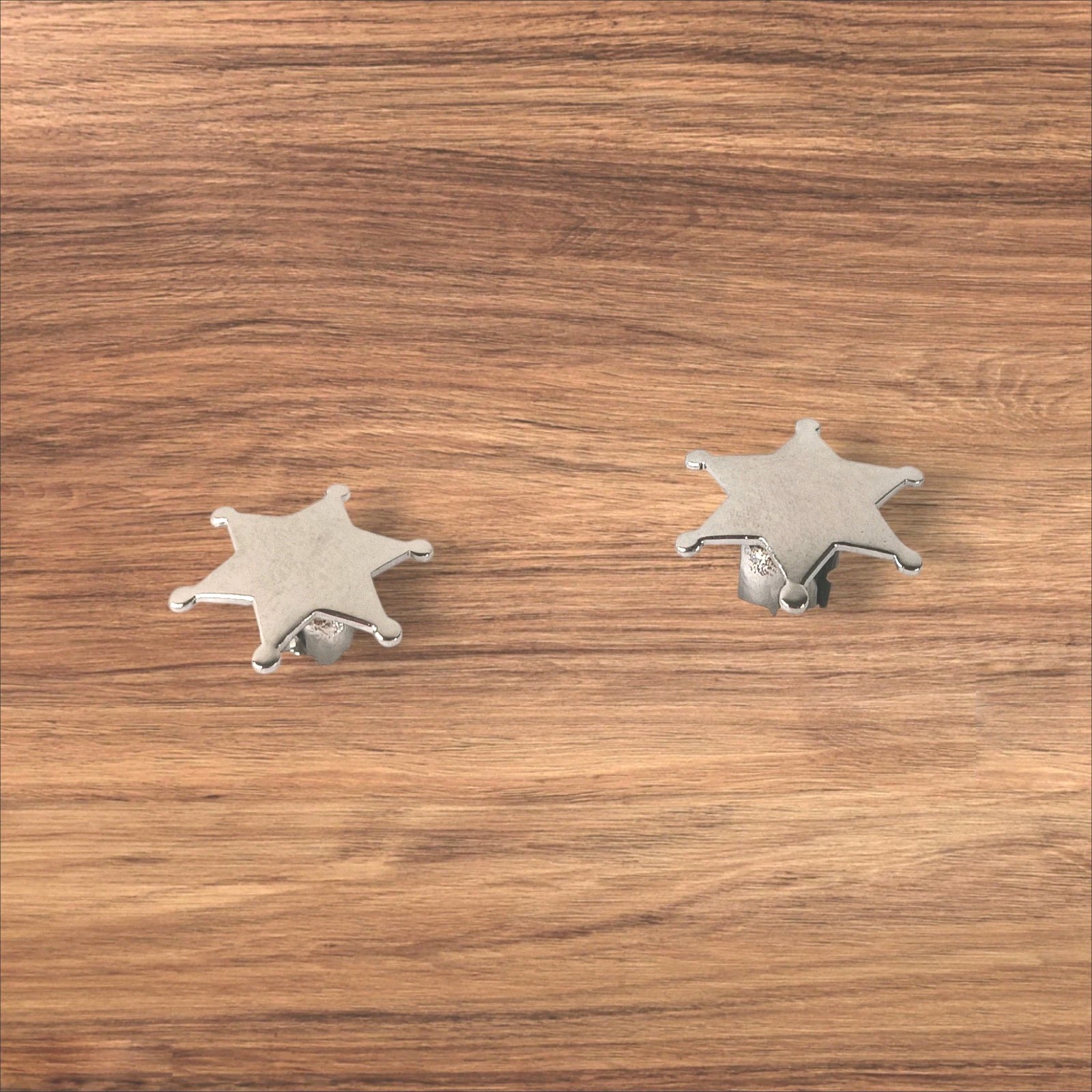 Cufflinks Vintage Silver Sheriff’s Star Set Classic Traditional Menswear