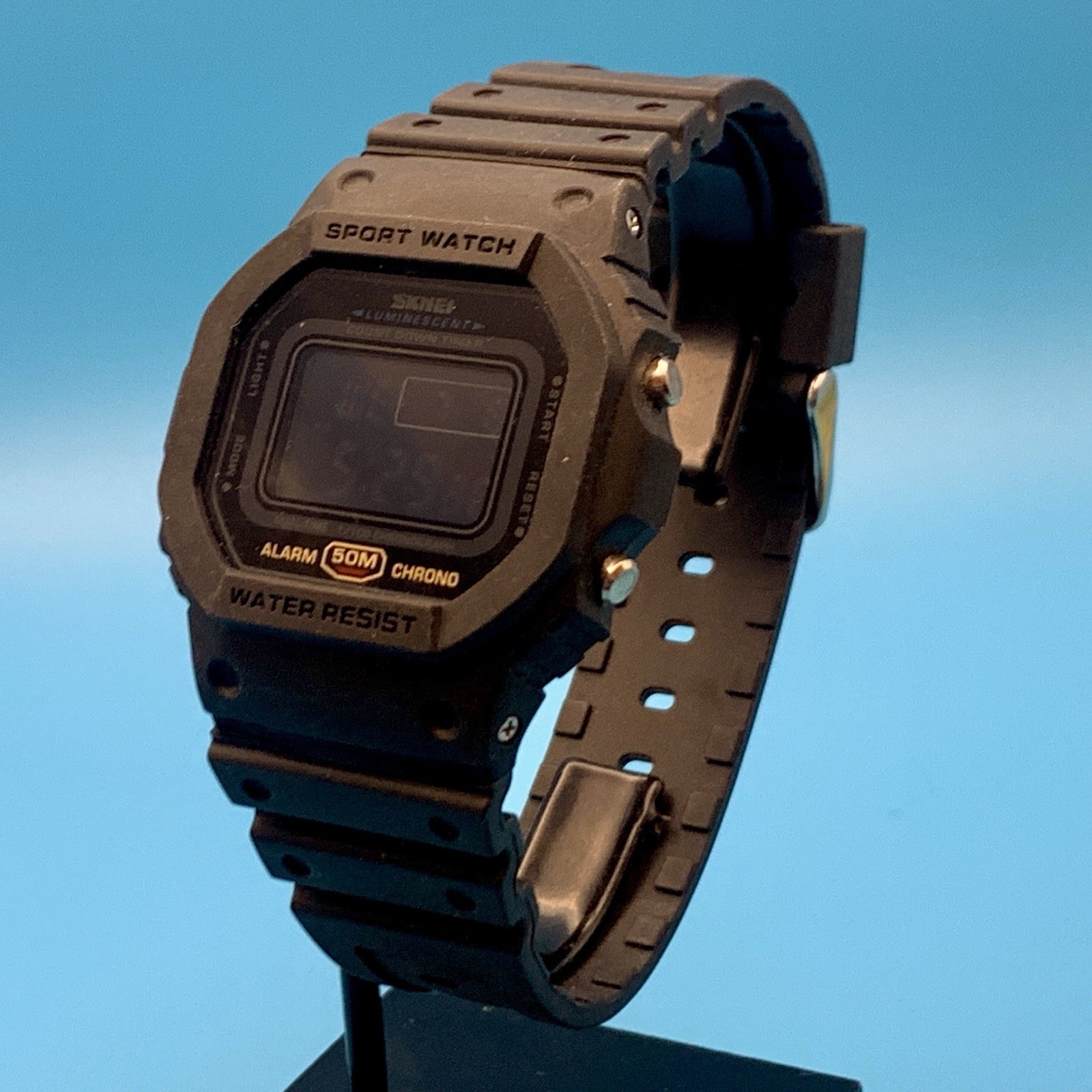 SKMEI 1628 Men’s Digital Wristwatch Chrono Timer Backlight Alarm Works New Batt
