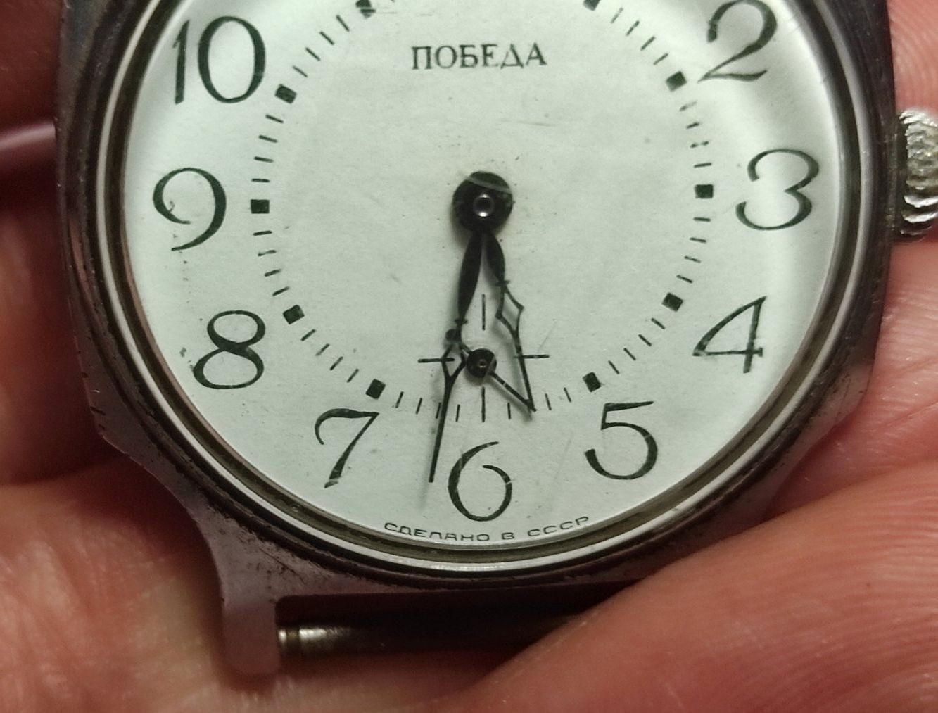 Vintage Pobeda Soviet Mechanical Watch, Made in USSR Wristwatch, Retro Classic