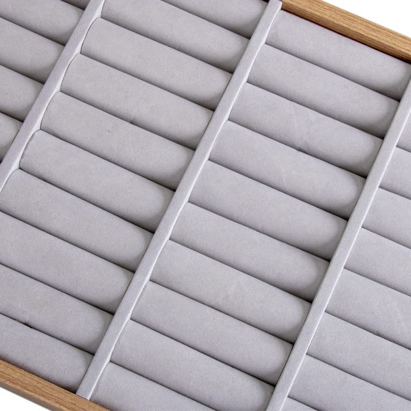 YUFONG Bracelet Holder Bangle Organizer Display Bracelets Tray 36 Grey