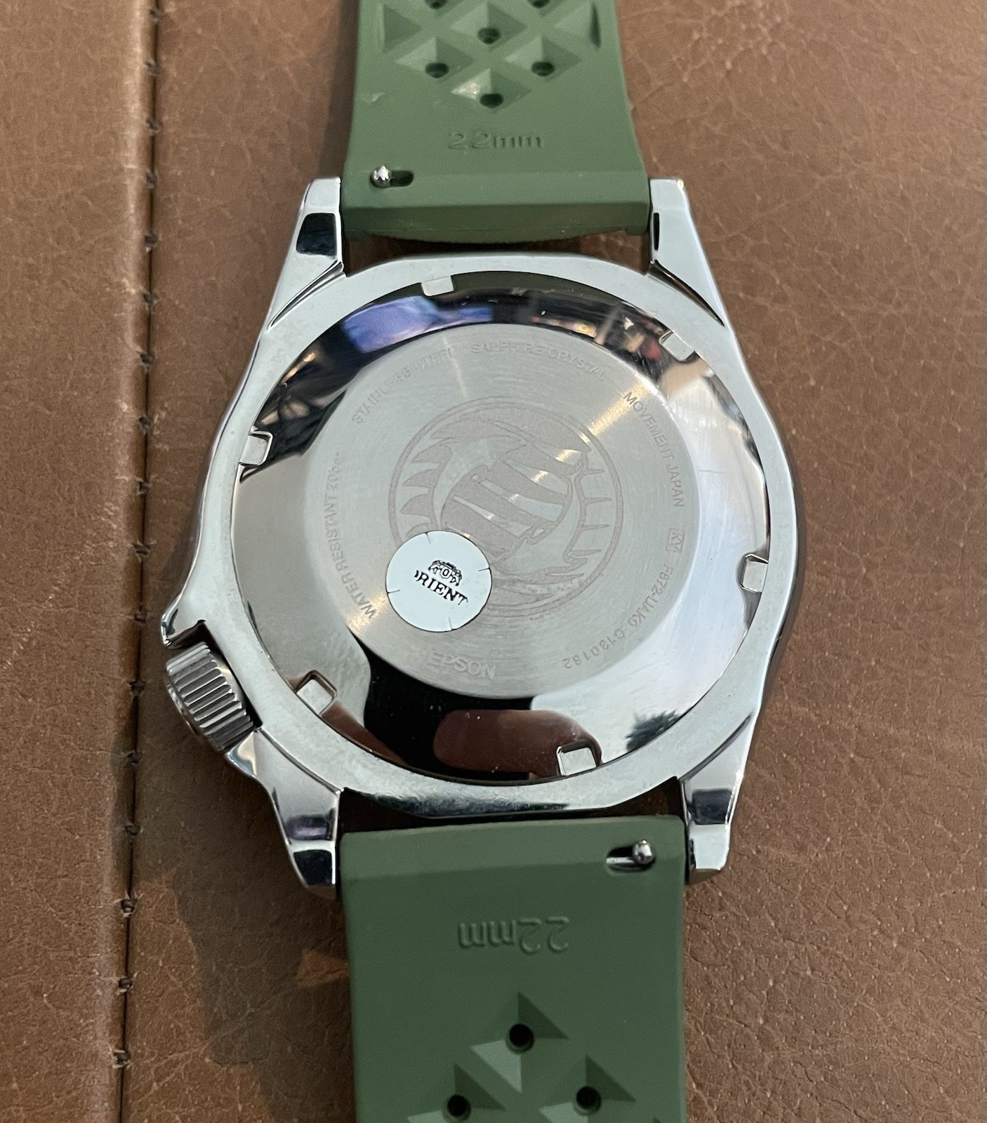 Orient Triton RA-AC0K02E10B Automatic Green Dial & Bezel – Full Set!