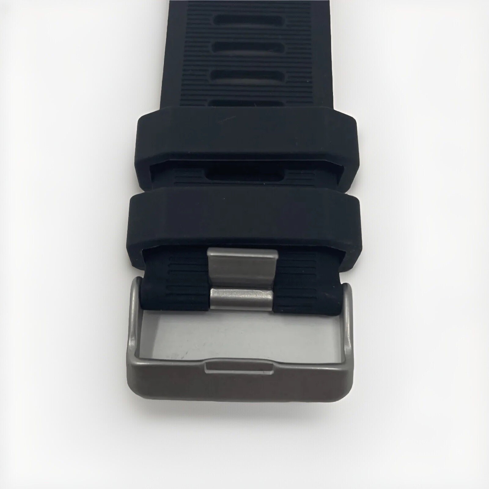 Watch Band 26mm Black Rubber Replacement Regular Size Wide Clasp Silicone New