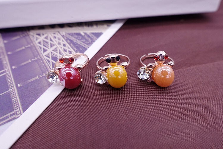 Wholesale 36pcs animal Adjustable ceramic alloy women Ring Wedding gifts Jewelry