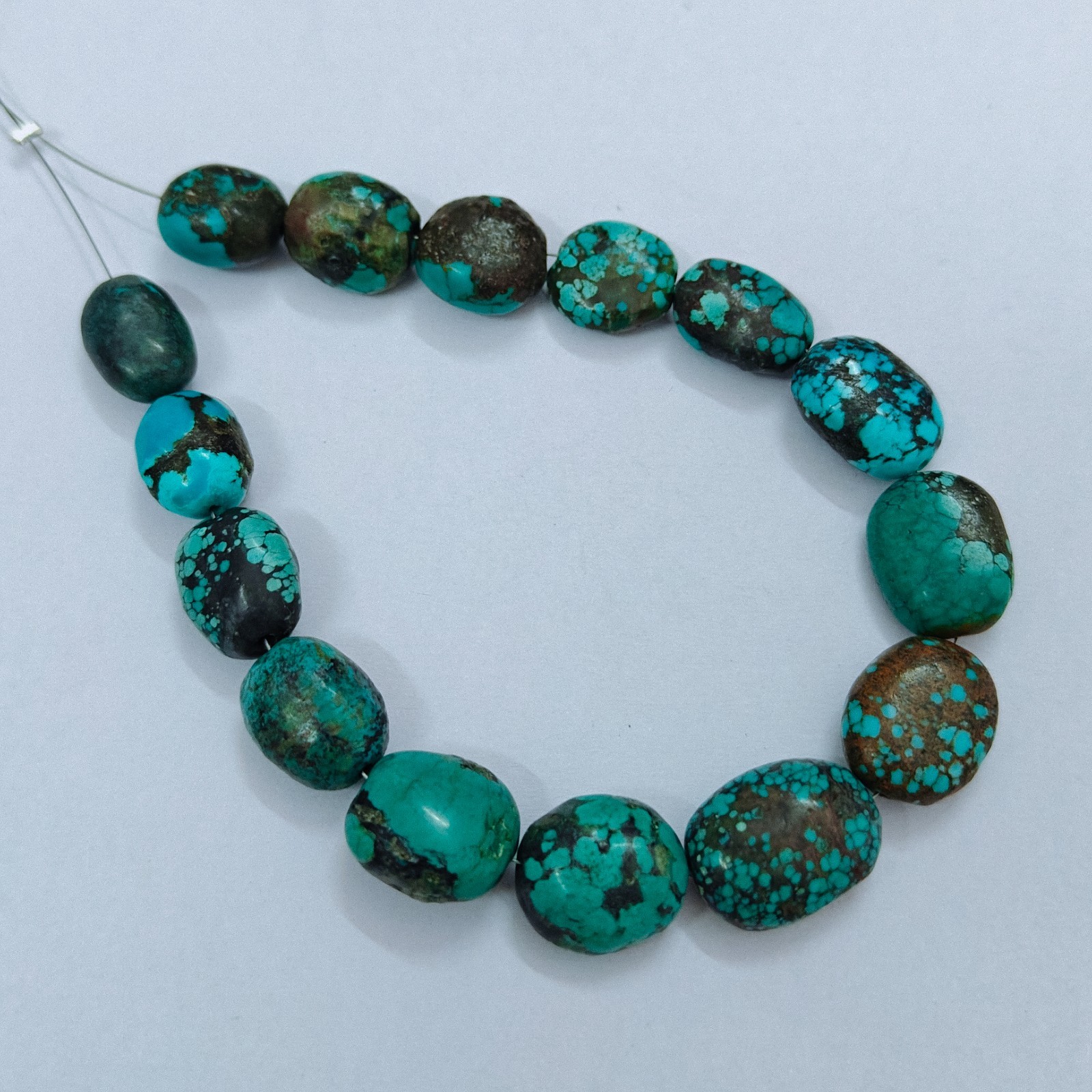 Turquoise Oval Shape Beads Gemstone Genuine Natural Tibet Turquoise Loose Beads