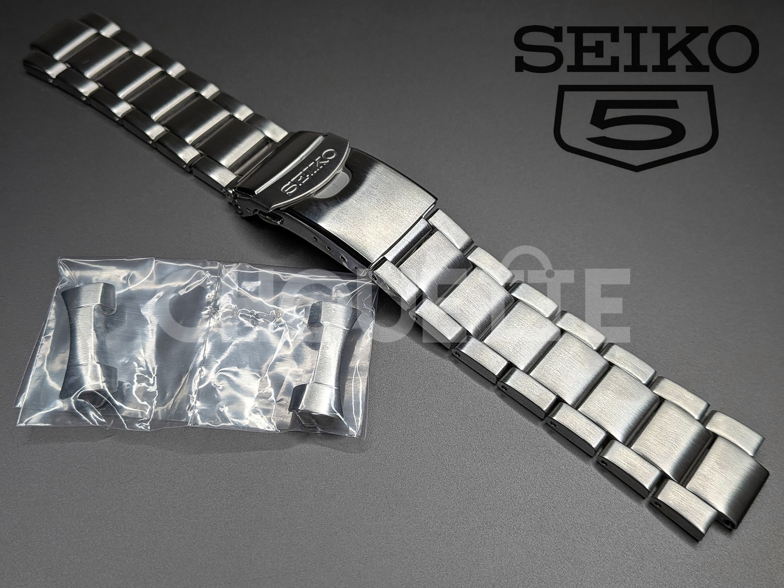 OEM Seiko 5 Sports SNZG03 SNZG05 7S36-03H0 SNZG13 22mm Stainless Steel Bracelet
