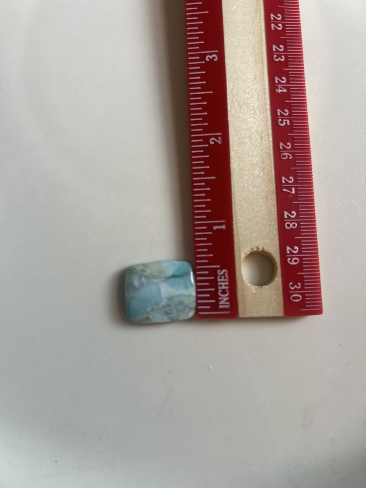 Polished Larimar rectangular cabochon of Larimar, Jewelry Making Wrapping