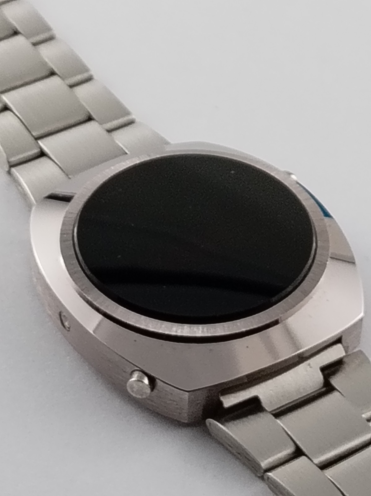 Microsonic NOS Rare Old Vintage 1970s Digital LED L.E.D LCD Mens Swiss Watch
