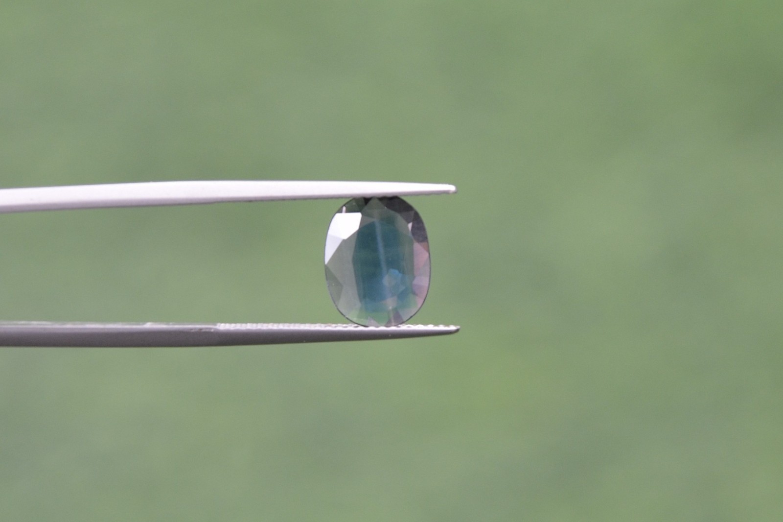 Natural Blue Sapphire 1.84 Carat. Normal Heated Oval Step Cut