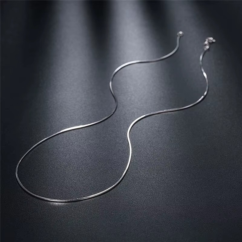 Men&Women’s 925 Sterling Silver Tarnish-Free Italian Snake Chain Necklace 16-24*