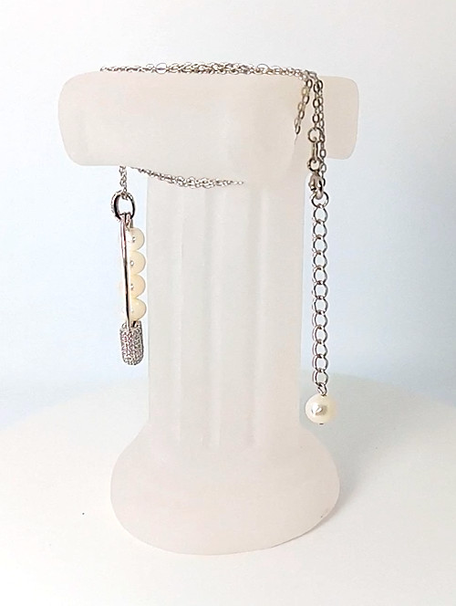 🔥🔥🔥Exclusive 23.30ct Freshwater Pearl Pendant Necklace in Silver & Gold