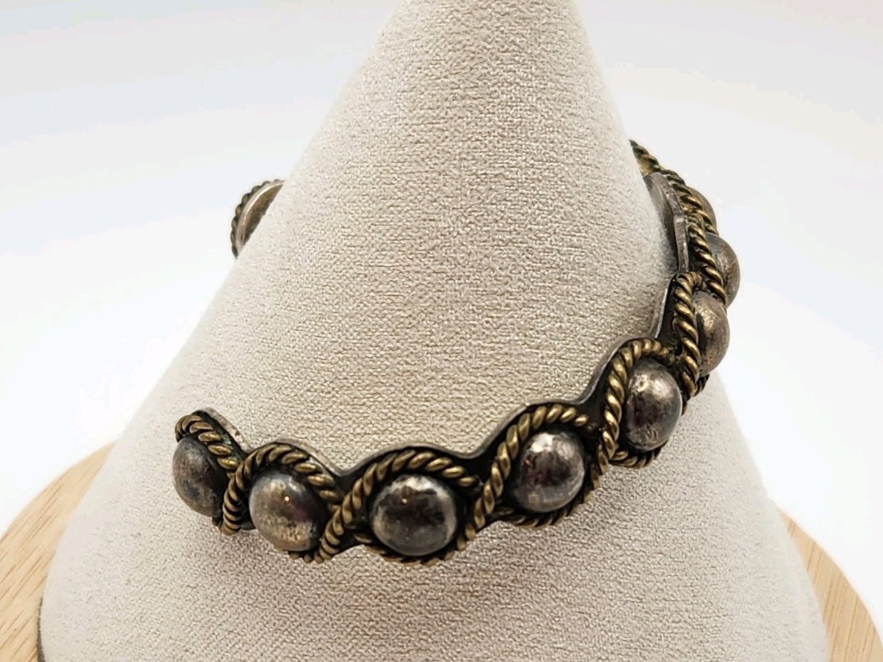 Mexico 925 Woven Rope Bracelet Cuff