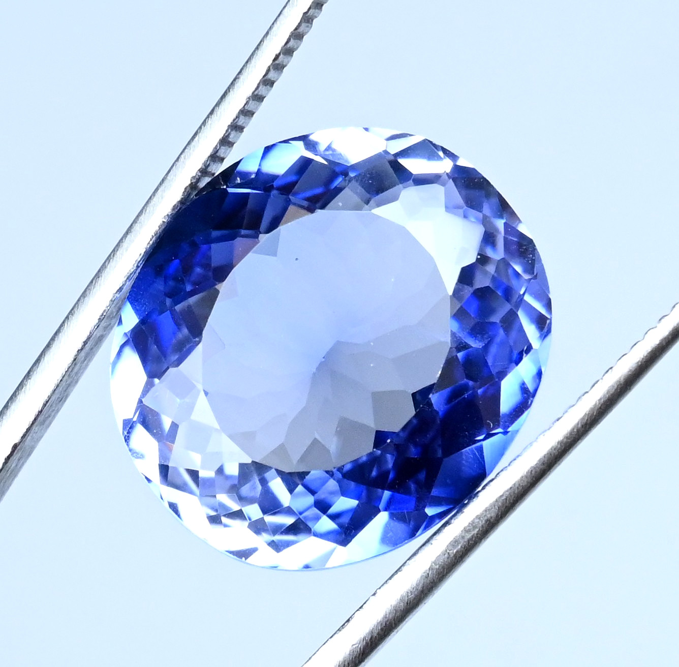 21.25 Ct Natural Montana YoGo Sapphire Blue Oval Certified Flawless Gemstones