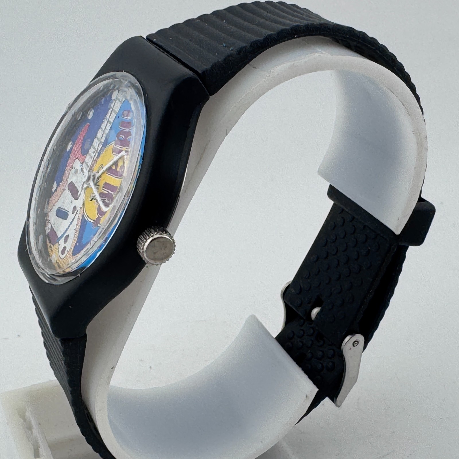 Chicago Hard Rock Cafe Japan Quartz Watch Unisex Black Plastic Analog New Batter