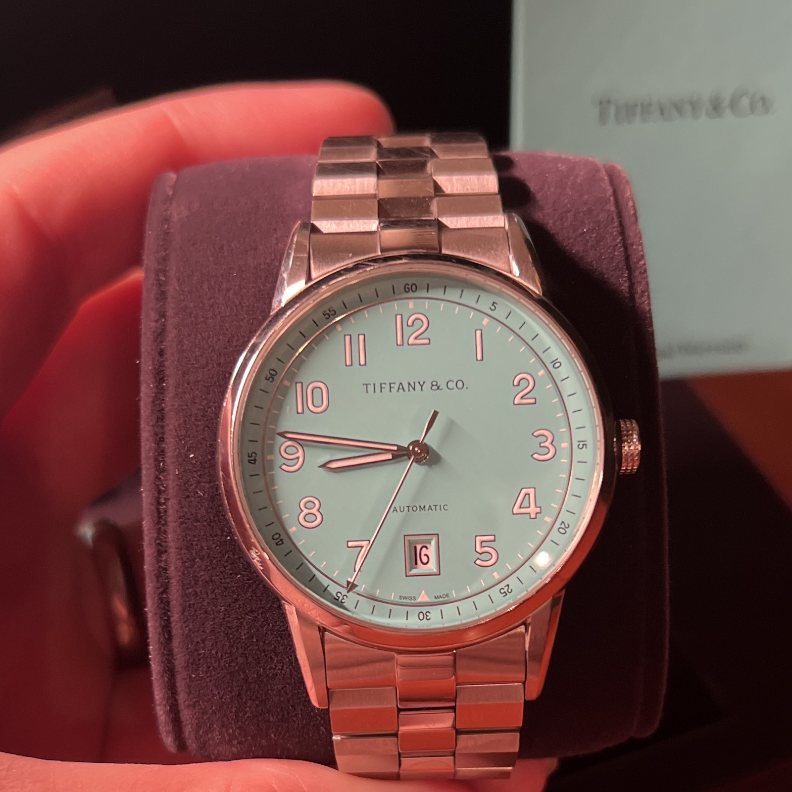 Tiffany & Co. CT60 Automatic Men’s Tiffany Blue Dial Stainless Steel Watch