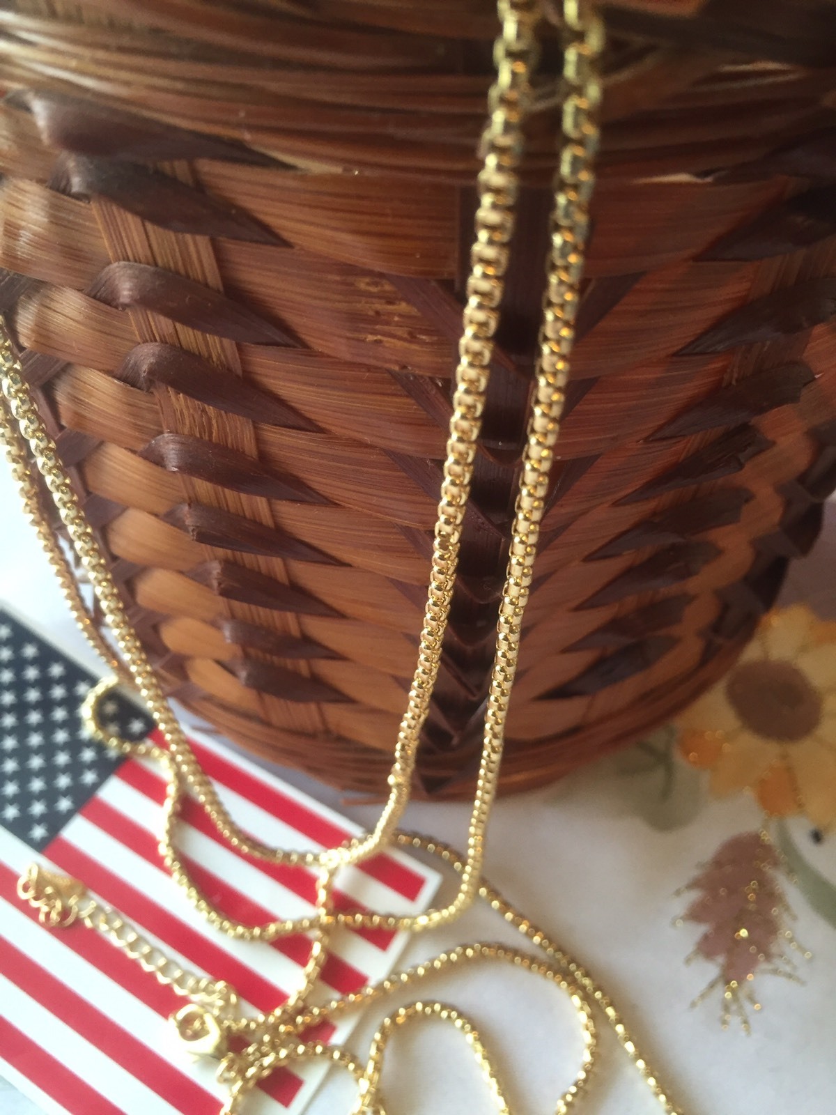 “Handmade” 18K Real GOLD filled CHAIN $800 Strong Box 18+” Stamp 18K GF NECKLACE
