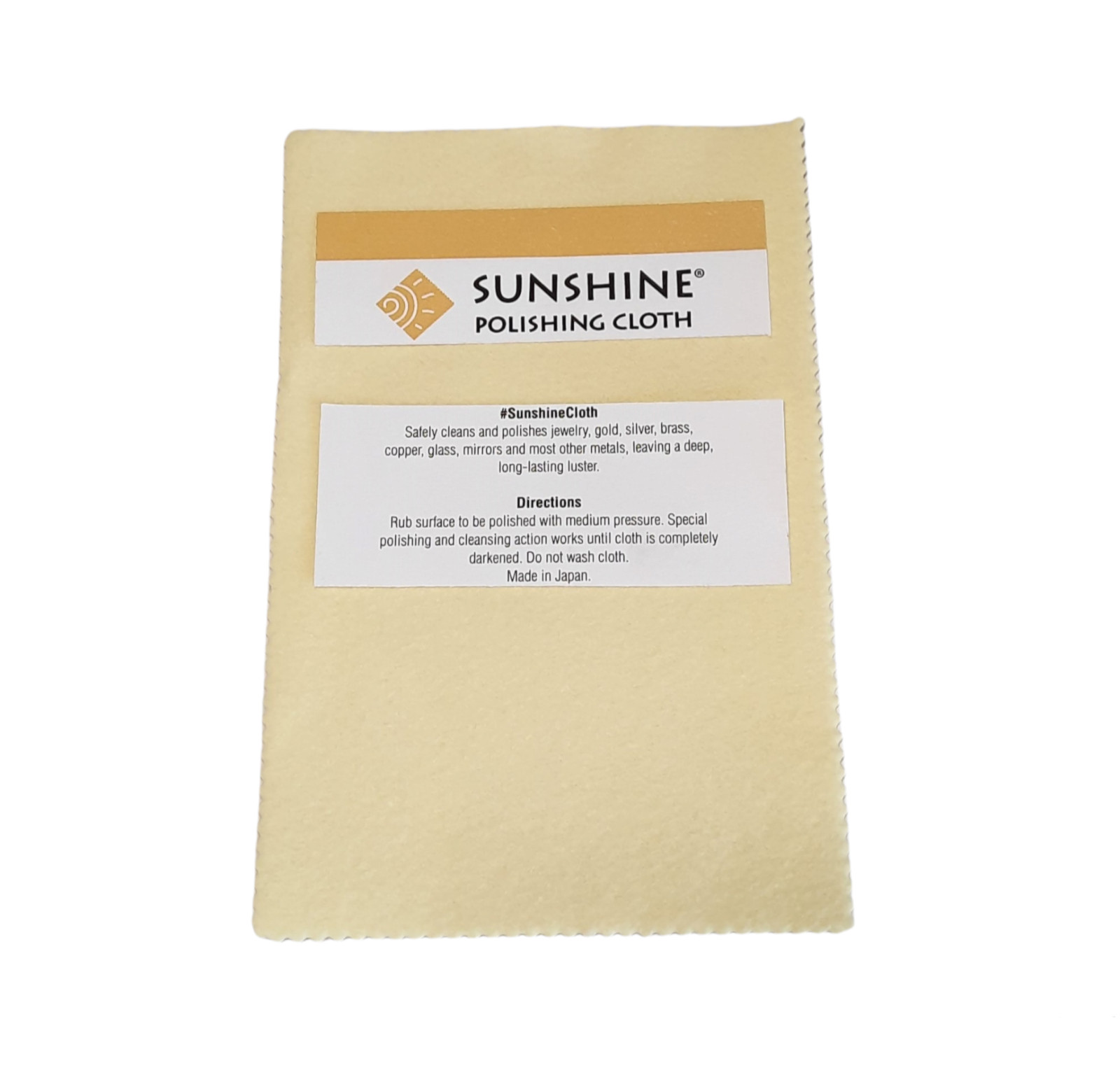 Sunshine Polishing Cloths Tarnish Remover Clean Silver Gold Copper Brass Jewelry