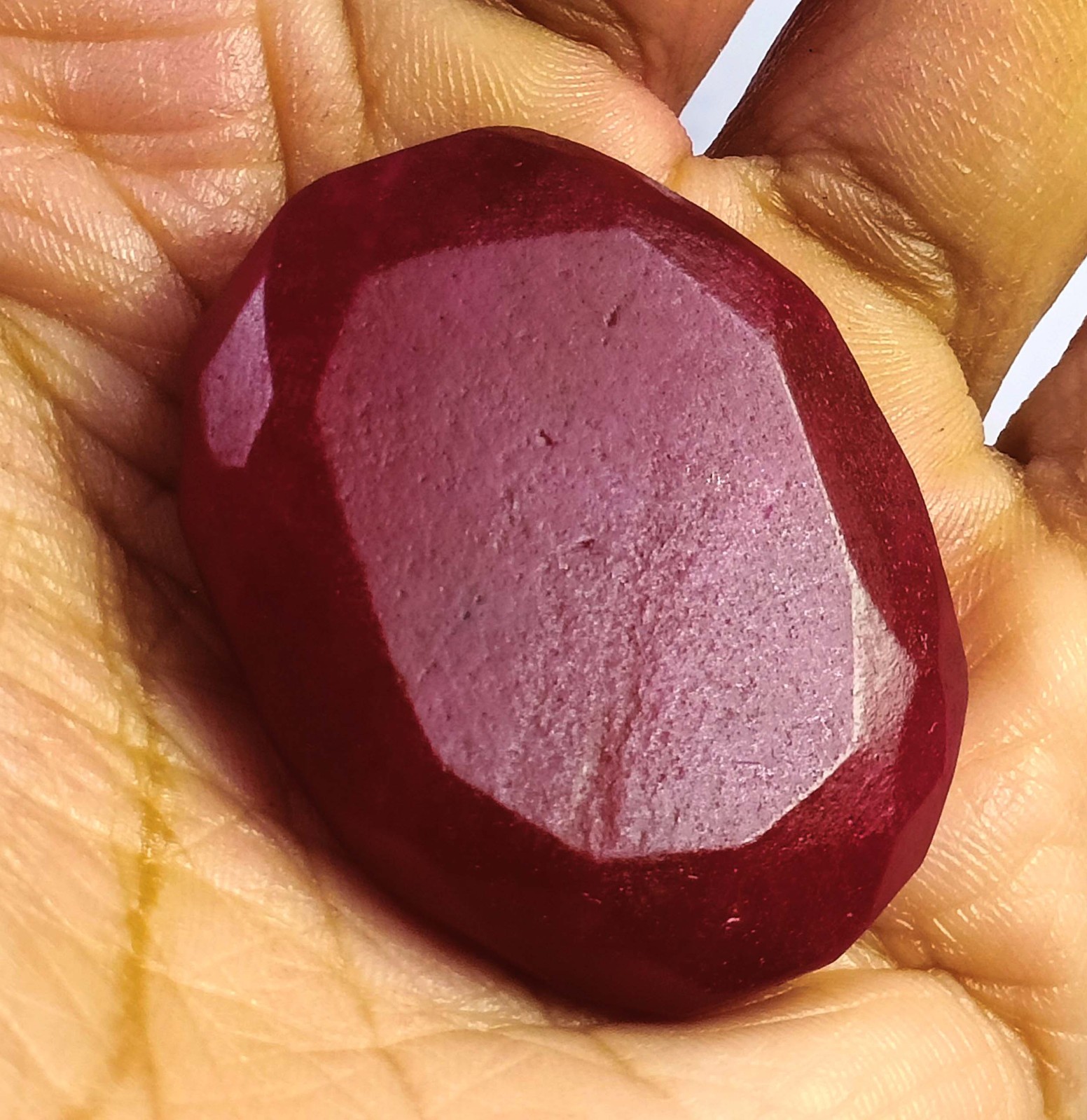 Natural Red Ruby 77.0 Carat Oval Shape EGL Certified Loose Gemstone 6AGK