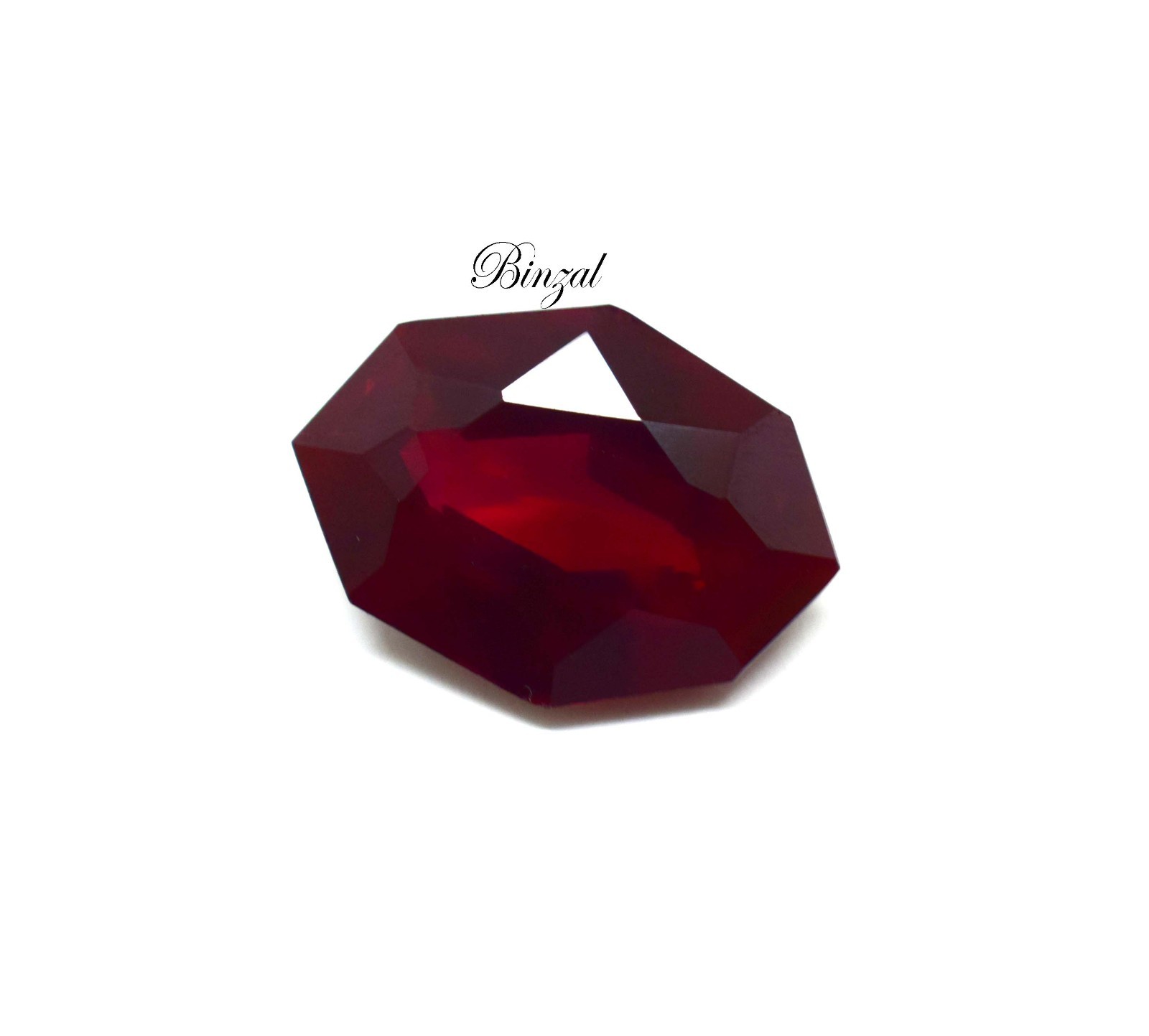 20-22 Ct Natural Mozambique Origin Deep Blood Red Ruby Octagon Loose Gemstone