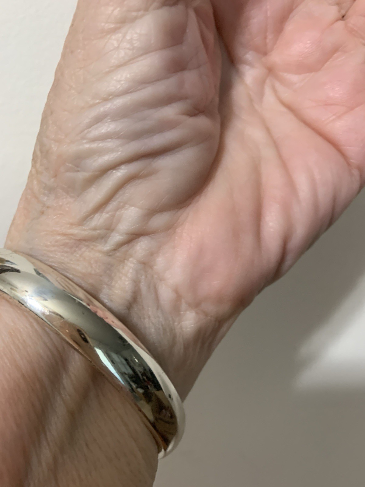 Love Bangle By Brighton.Cubic Zirconia,Enamel,Clasp closure& Silver Plated,8”Fit