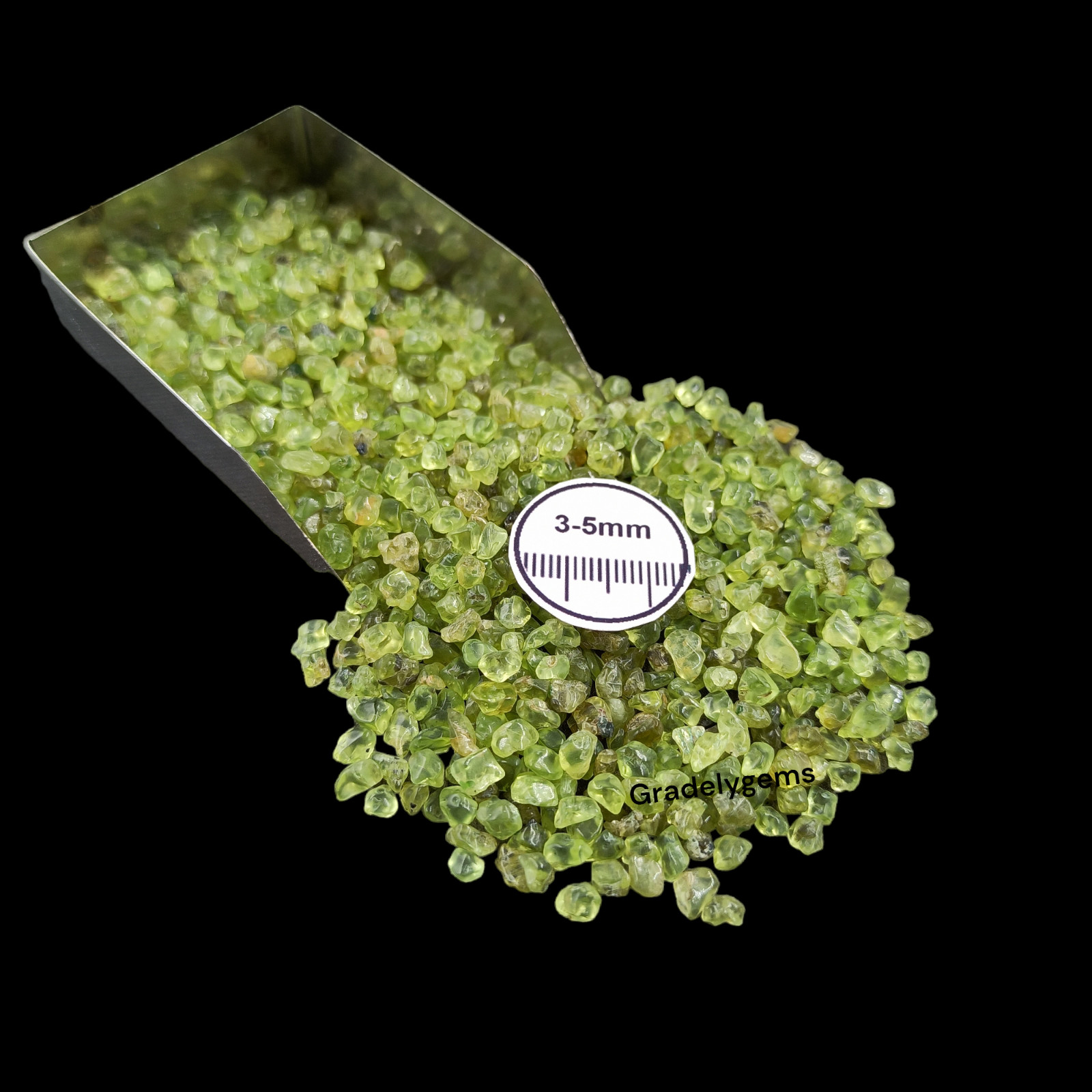 Peridot Gemstone Crushed Powder – Vibrant Green for Resin Art, DIY Crafts, Jewel