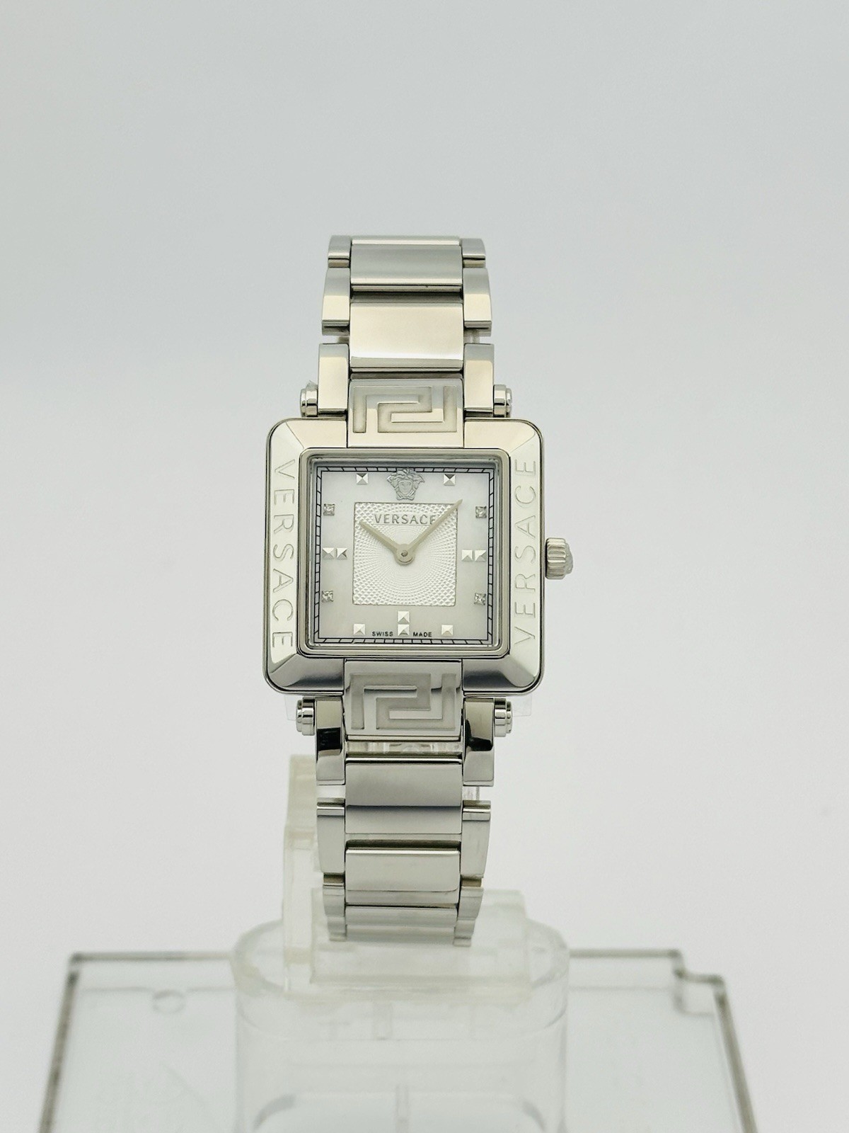 Versace Women’s 88Q99SD497S099 Rêve Carré Diamonds Stainless Steel Watch 88Q