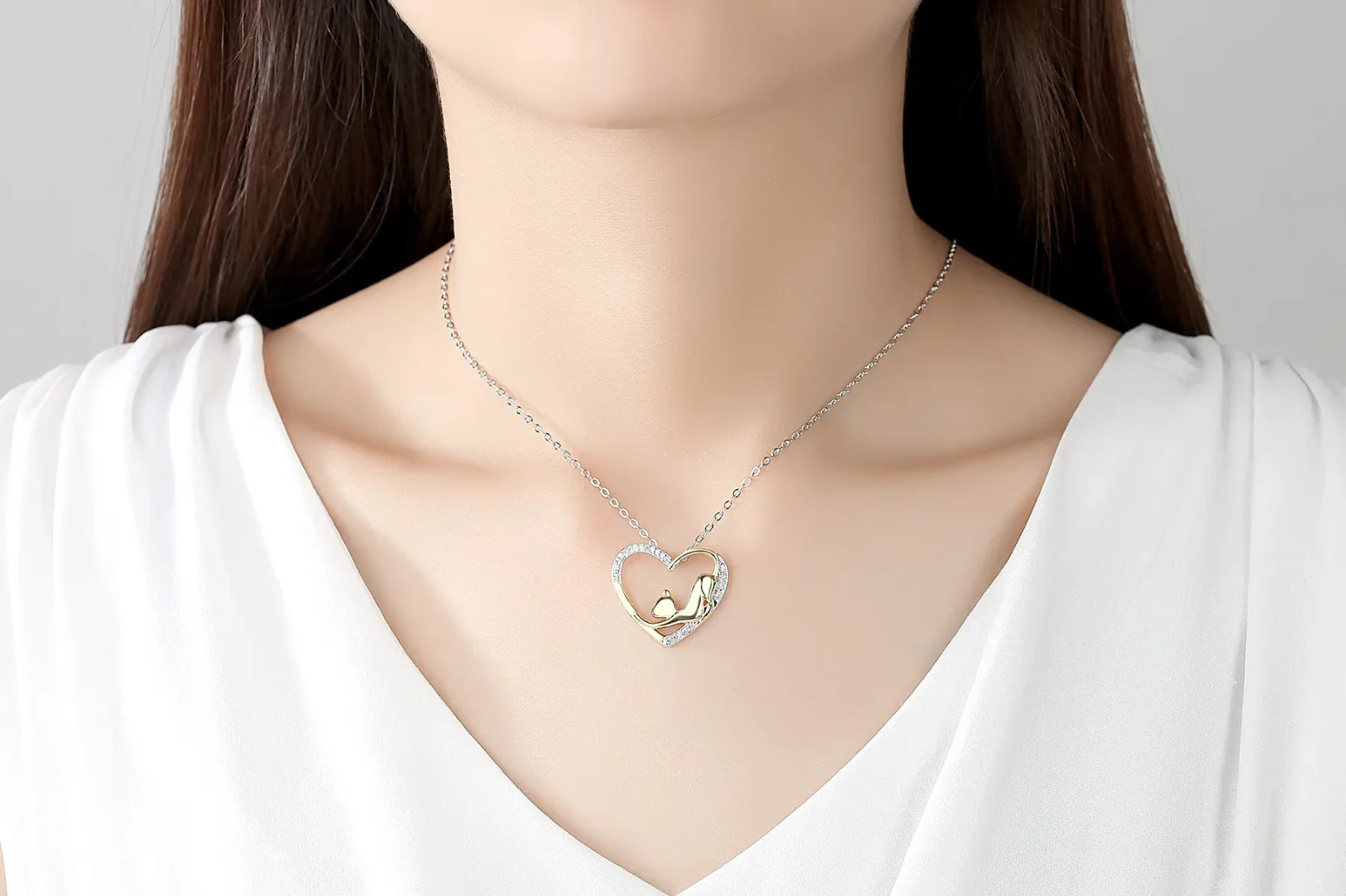925 sterling silver necklace with pendant women