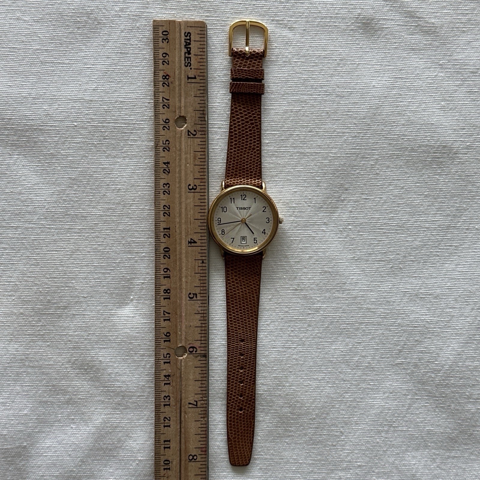 Tissot Womans T890K￼ Stainless Steel Water Resistant Mineral Glass Leather