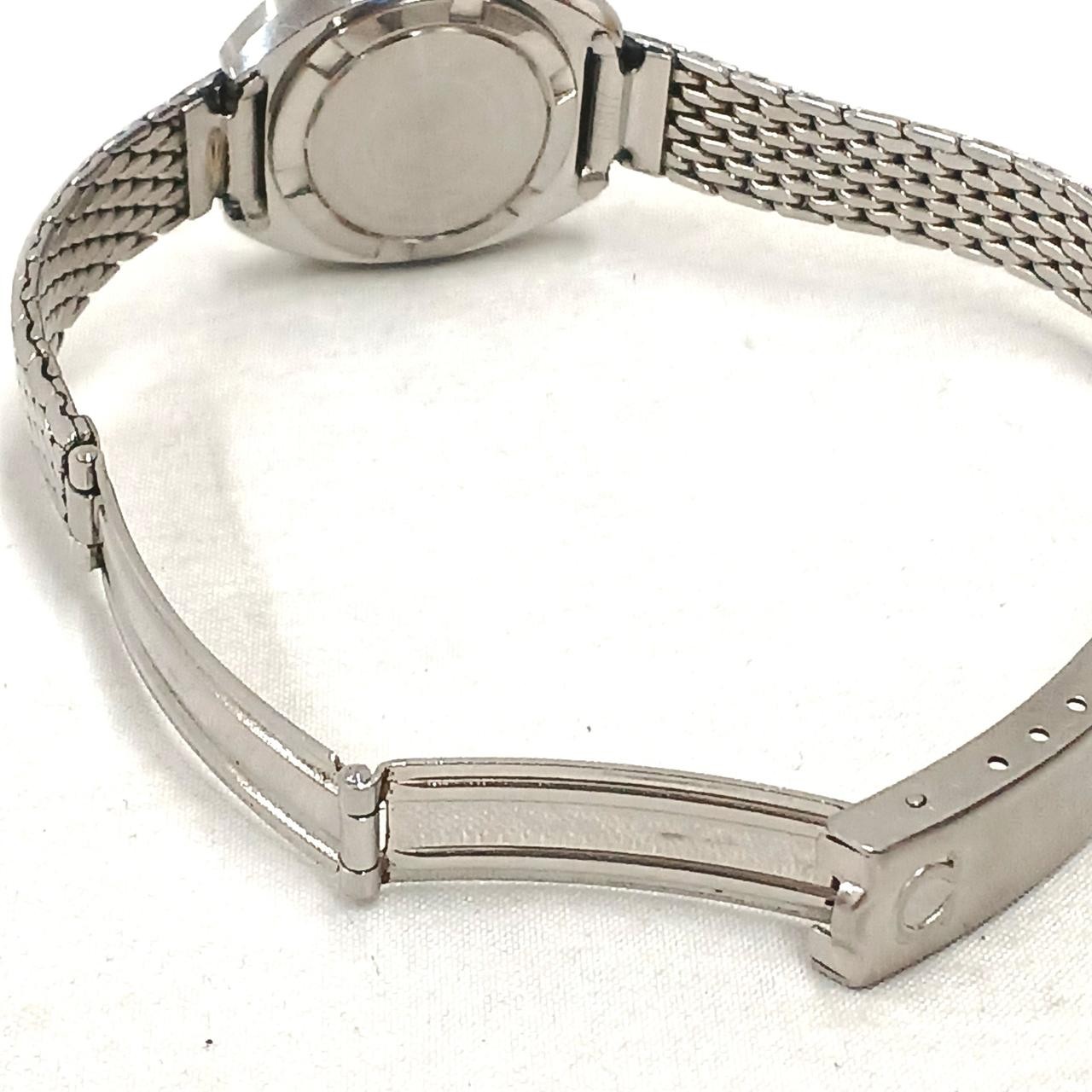 Omega Geneve Manual Wind Ladies Watch Silver Stainless Steel Vintage