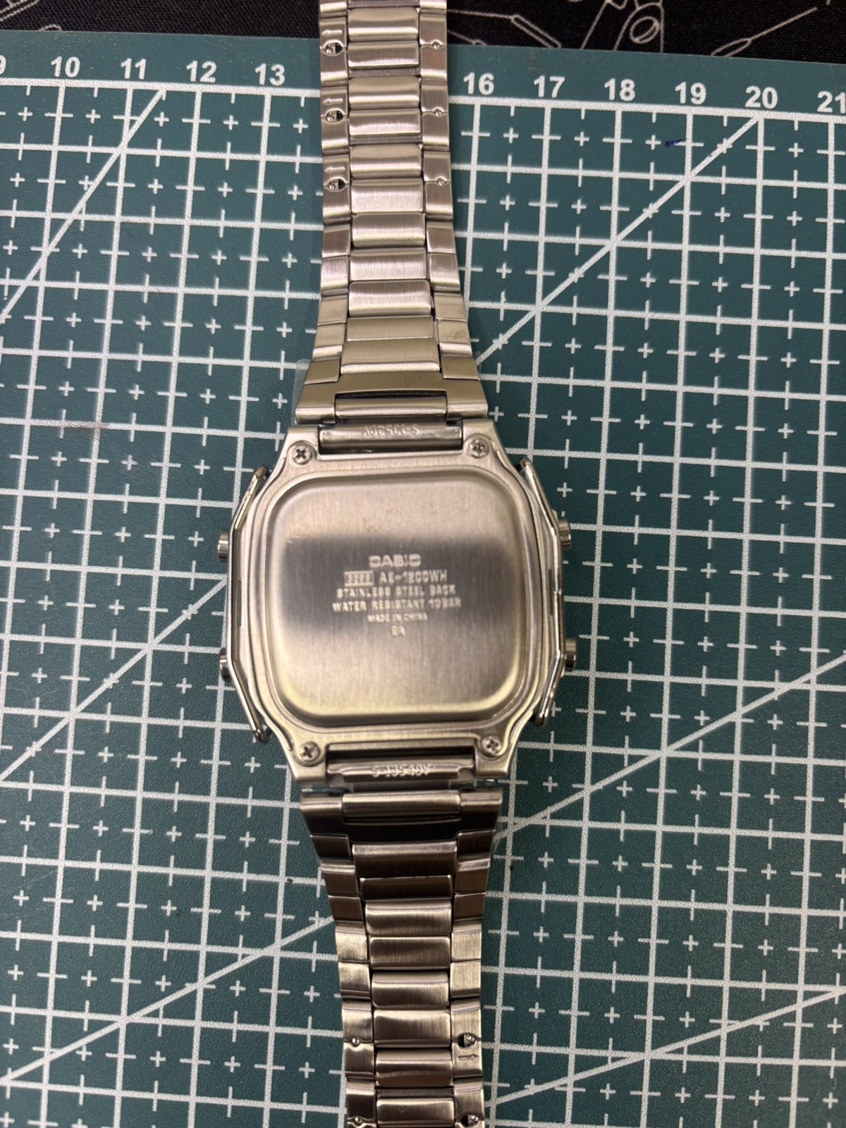 Casio Royale AE-1200WHD World Time Illuminator Digital Watch Mod sun set