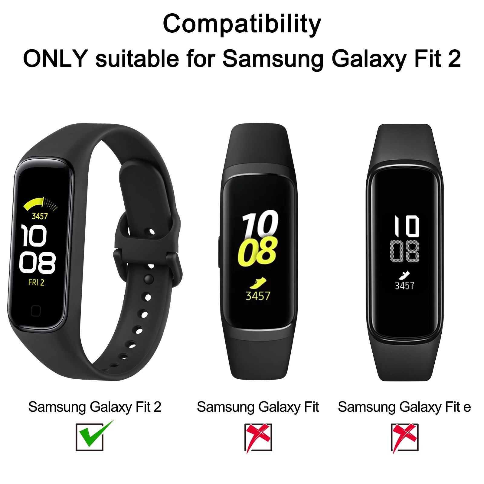 Replacement Strap for Samsung Galaxy Fit 2 Silicone Watch Band Wristband UK.