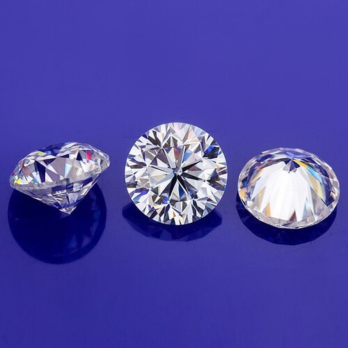13.5mm Round cut D color Lab grown Diamond VVS1 Clarity GIE Certified Gemstone
