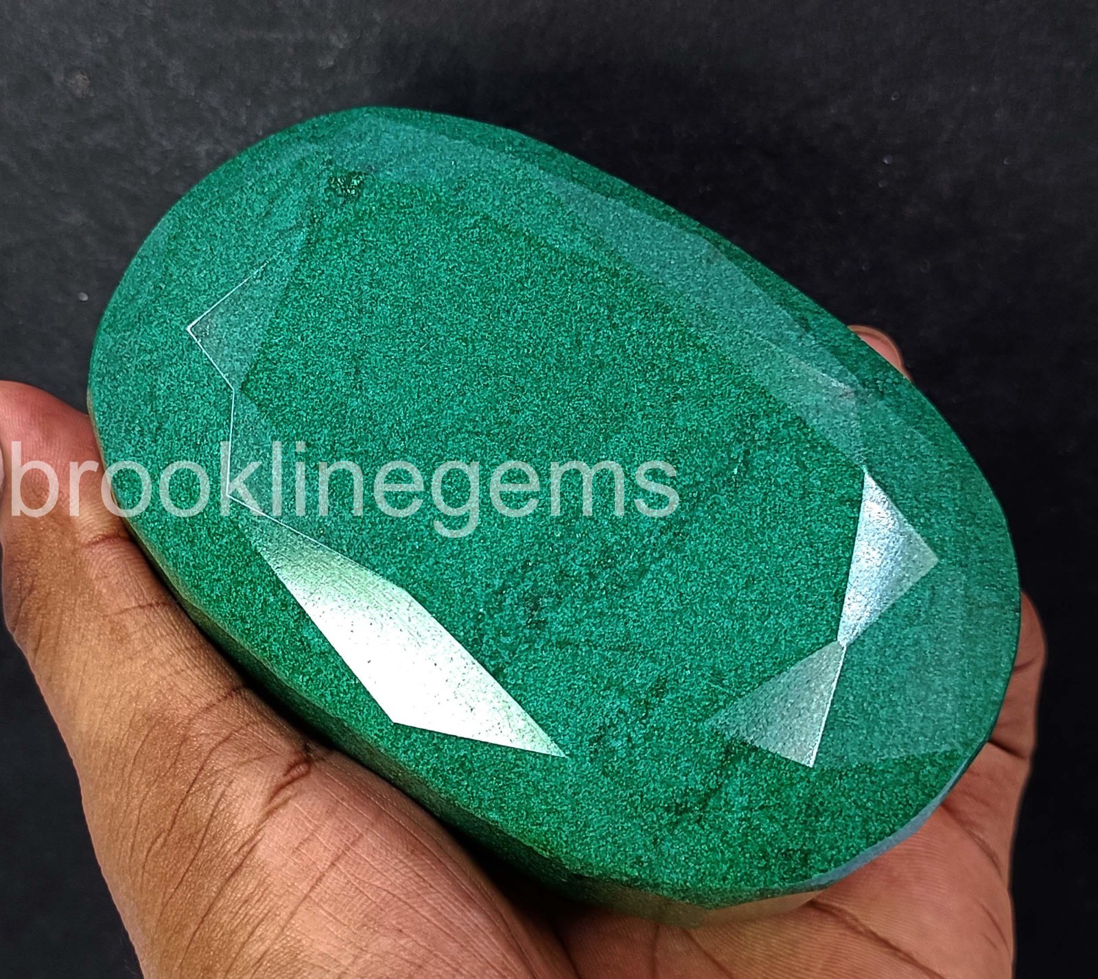 3311 Ct Natural Zambia Green Emerald Oval Cut Certified Loose Gemstone 5ARC