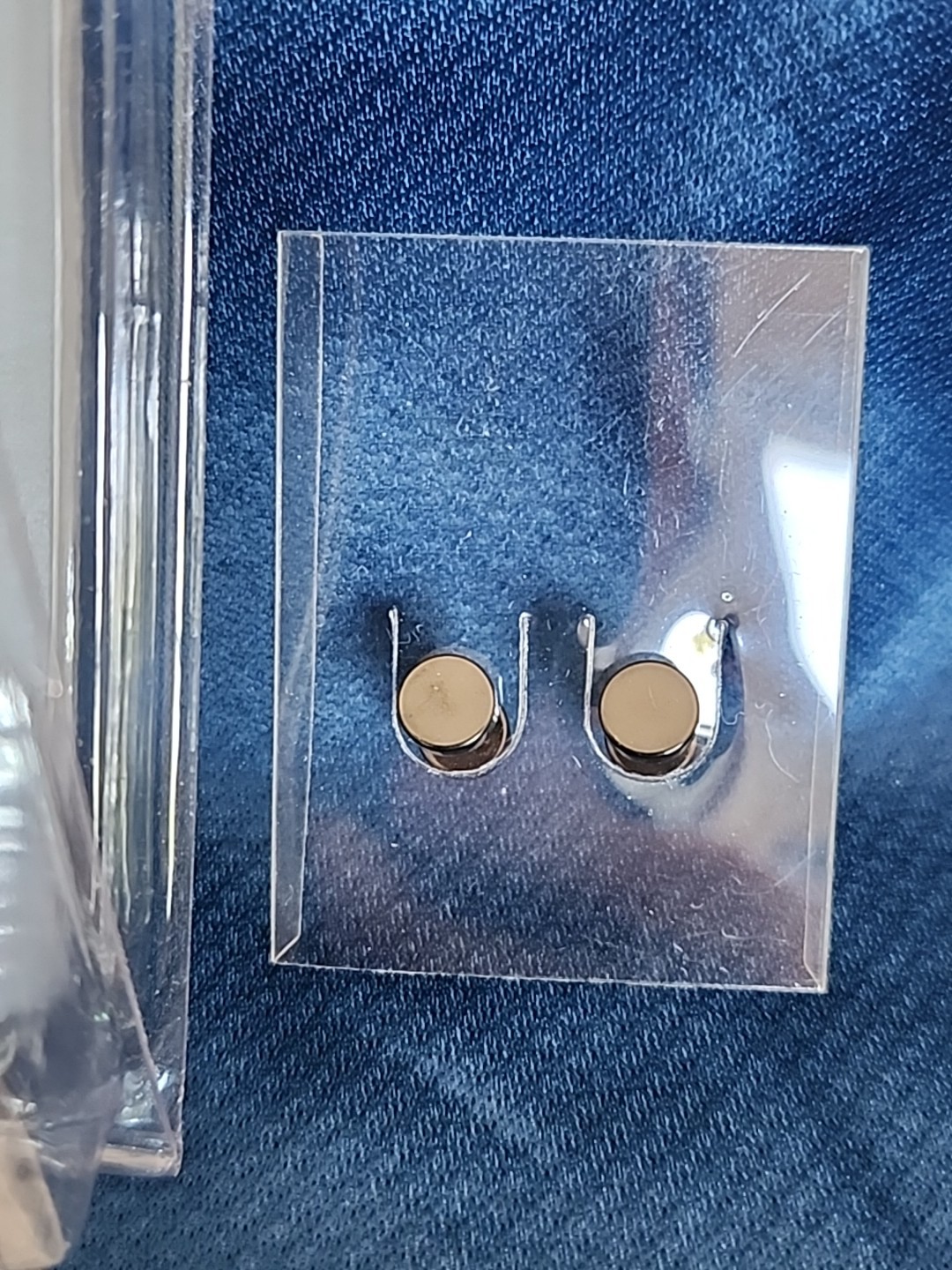16G 1.2 MM Cartilage Earrings Stud Slate Black NEW Flat Back Titanium EarRings
