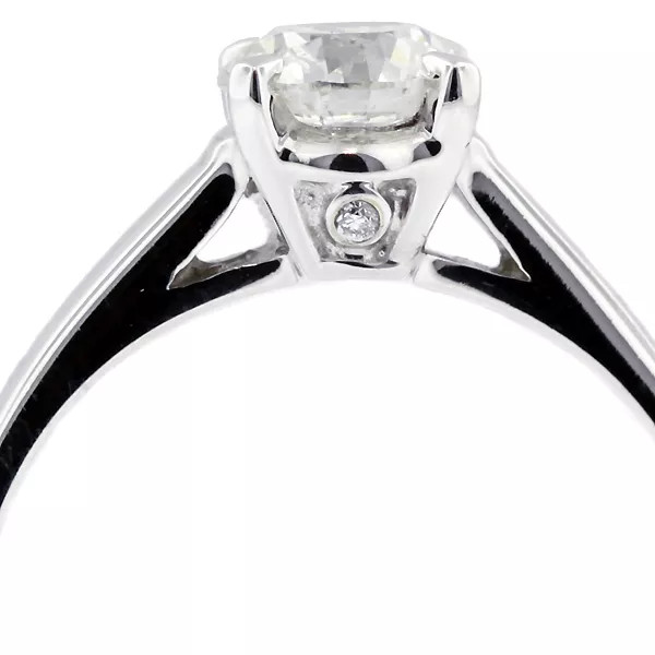 Engagement Ring 14K White Gold Classic 1.79 Carat Round Lab-Grown Diamond G SI1