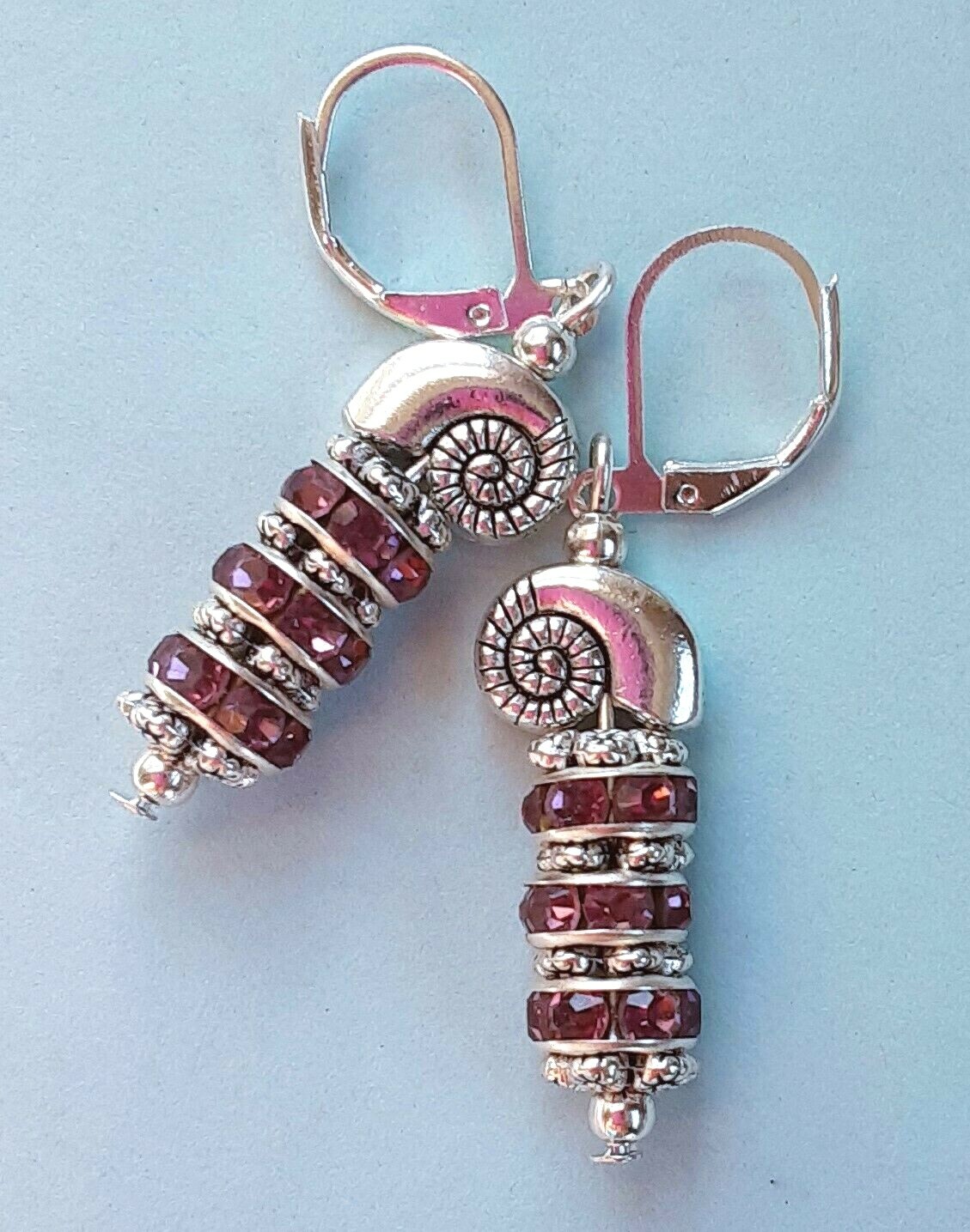 stacked roundel CRYSTALS starfish clamshell Lever back SP YOU CHOOSE