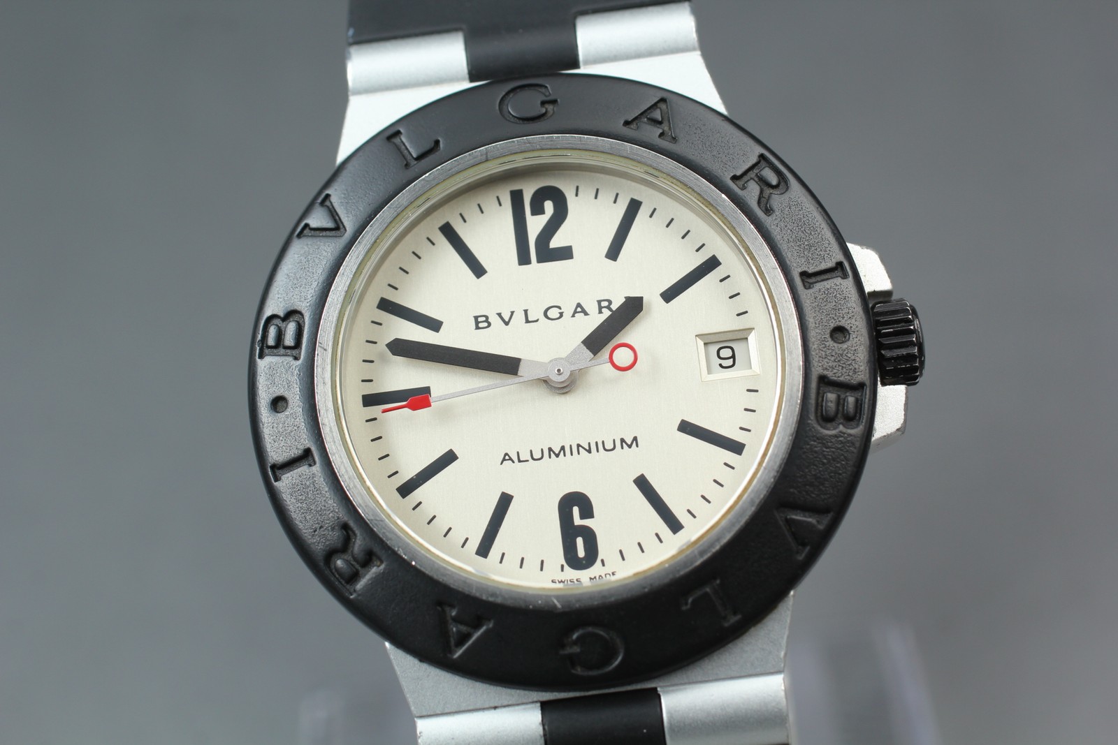 [Exc+5 w/ Case] Bvlgari Aluminium AL38A Automatic White Dial 38mm Men’s Watch