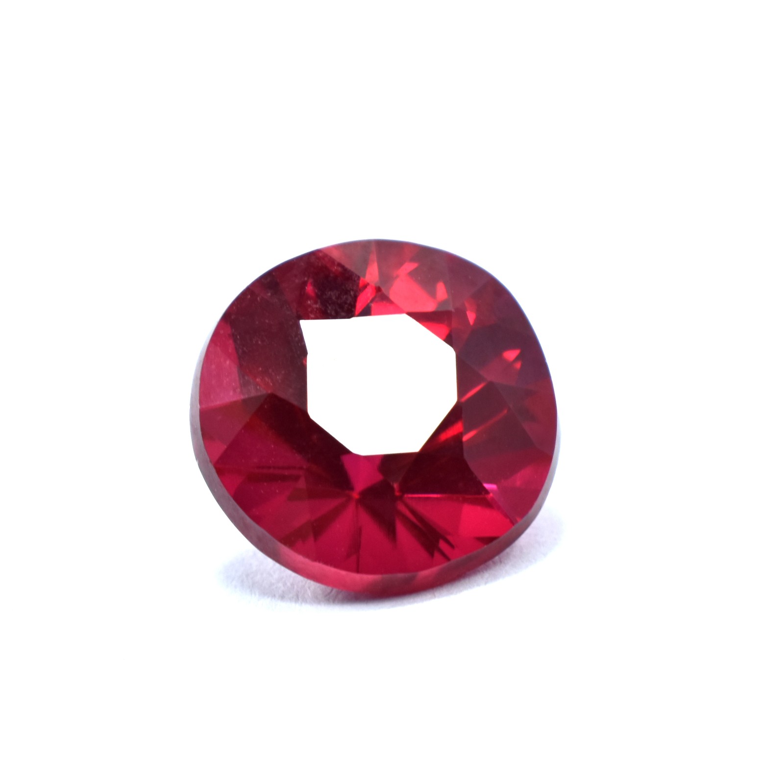 Stunning Natural Red Ruby CERTIFIED Loose Gemstone 10.10 Ct Diamond Round Cut.