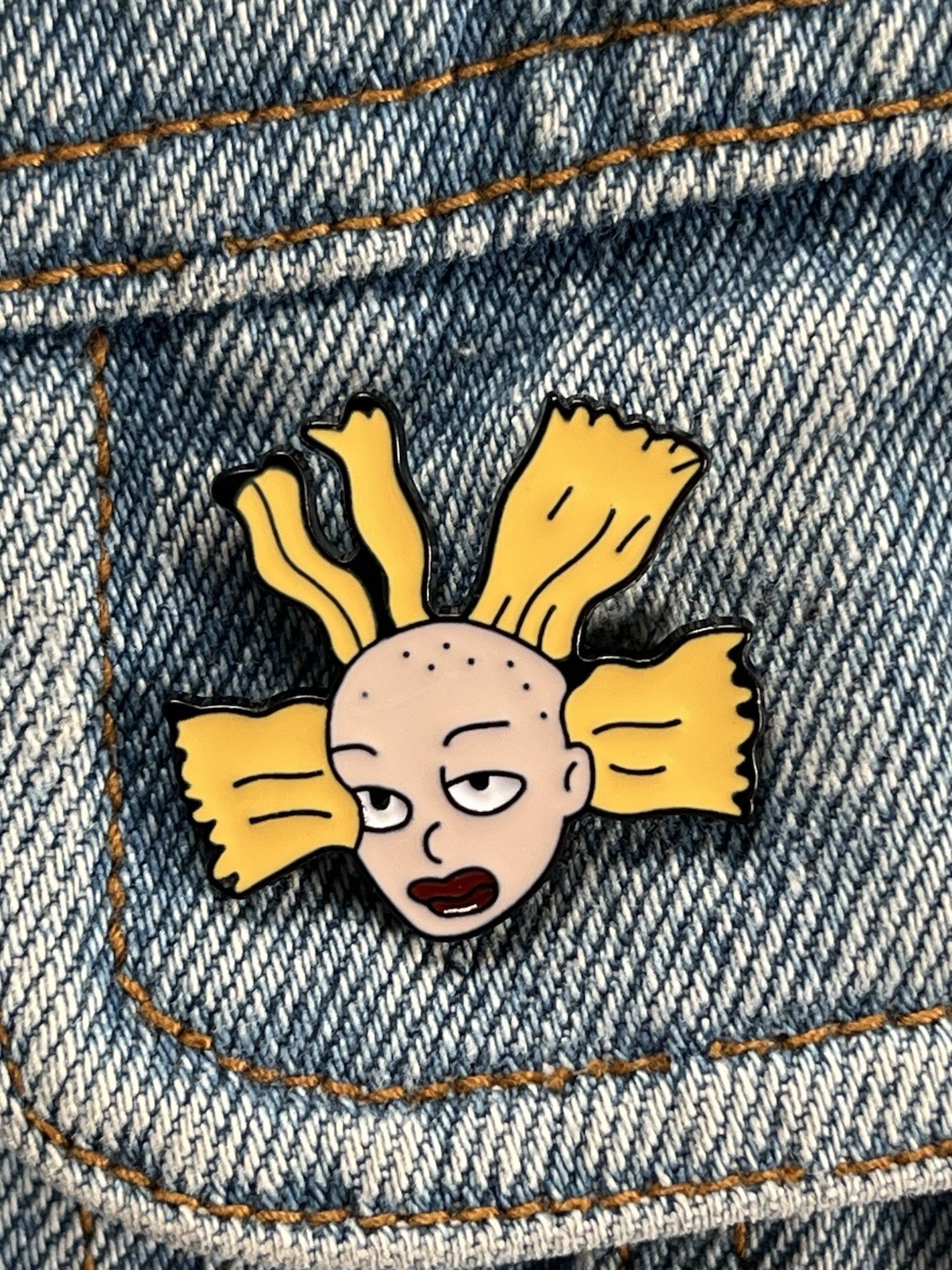 Rugrats – Nickelodeon- Angelica Pickles Cynthia Doll Funny Enamel Pin