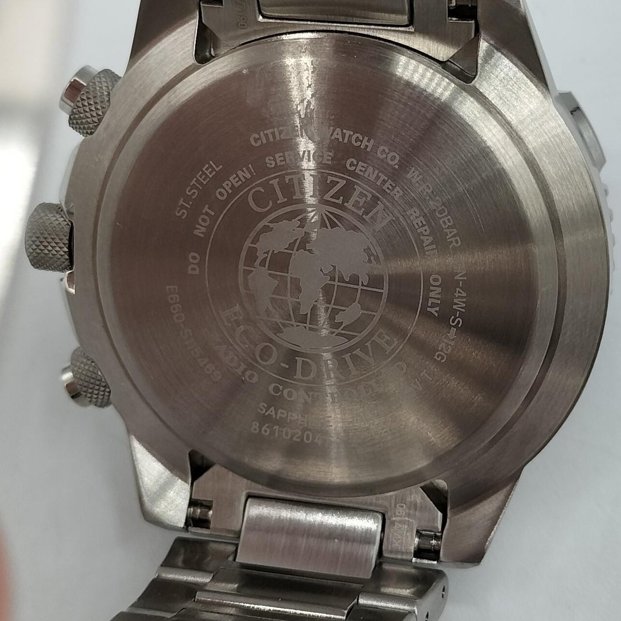 CITIZEN E660-S115469 Eco-Drive Radio Watch Wristwatch Works Men 3227