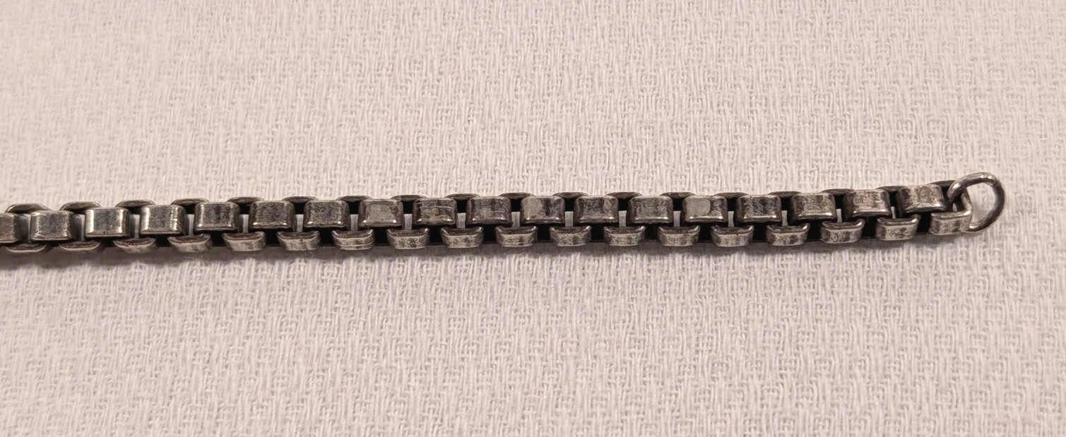 Vtg Tiffany & Co. Venetian Link Bracelet 7.75″ 925 Sterling Box Chain