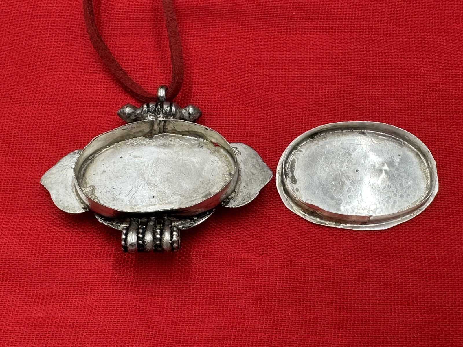 Handmade Tibetan Amulet/Gau box Pill holder pendant No Cord
