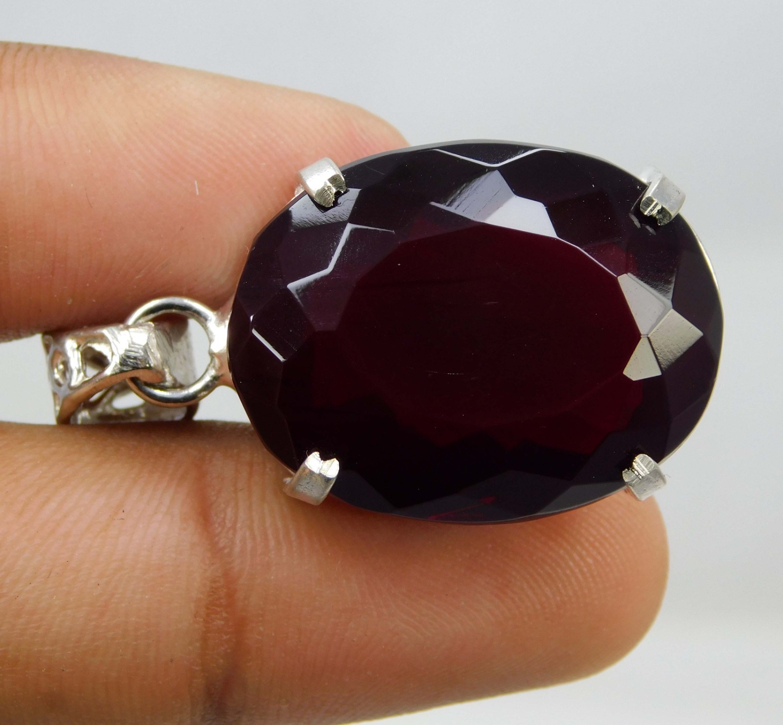 Natural 54.90 Ct Red Topaz Pendant Gems Oval Cut Certified Brazil Rare