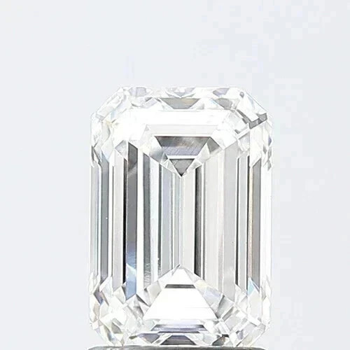 Lab Grown 7.71 Cts Emerald Cut IGI Certified E Color VVS2 Clarity CVD Diamond