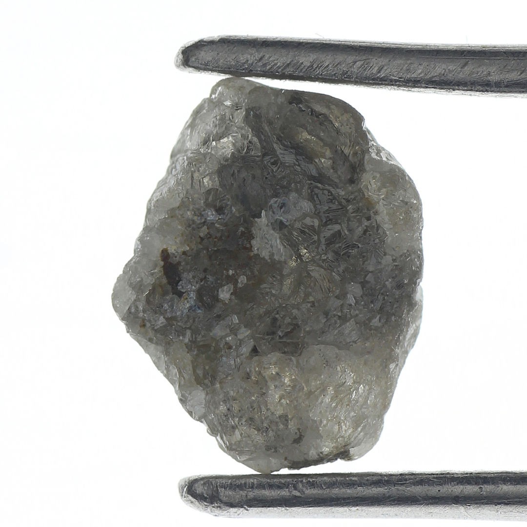 Raw Loose Natural Grey 9.12×7.08×3.26MM 1.6 Carat Rough Diamond