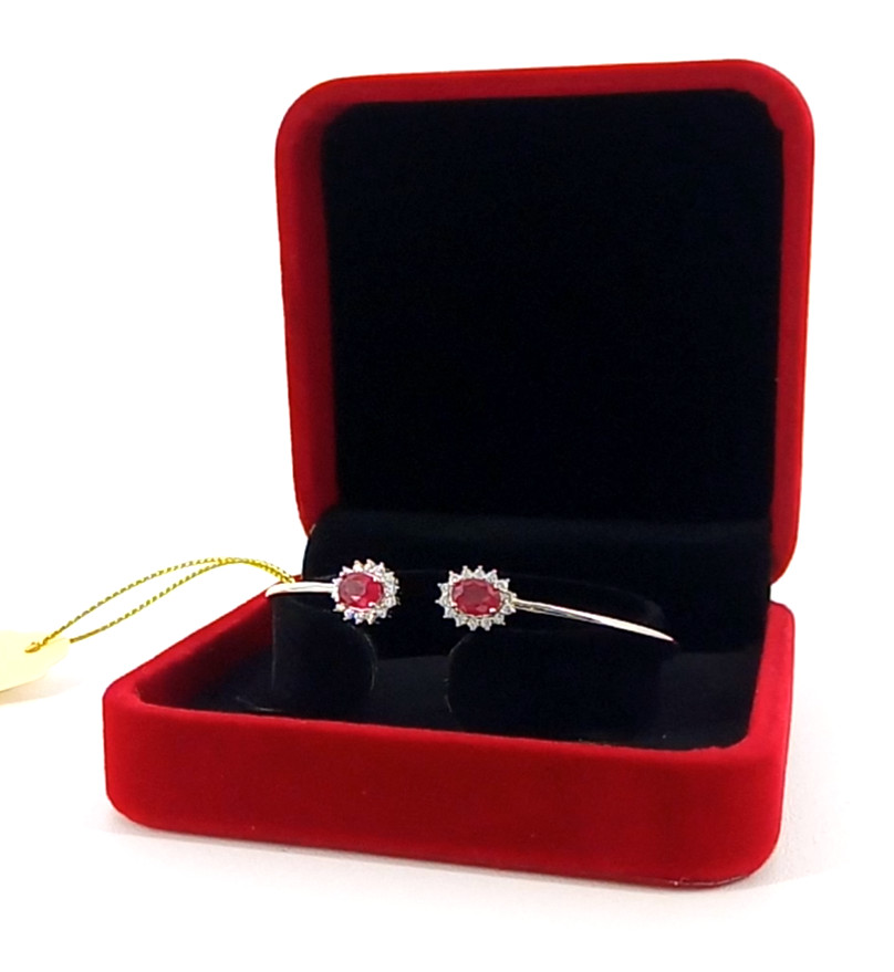 🔥🔥🔥Exclusive RUBY Bracelet in Silver & White Gold🔥🔥🔥