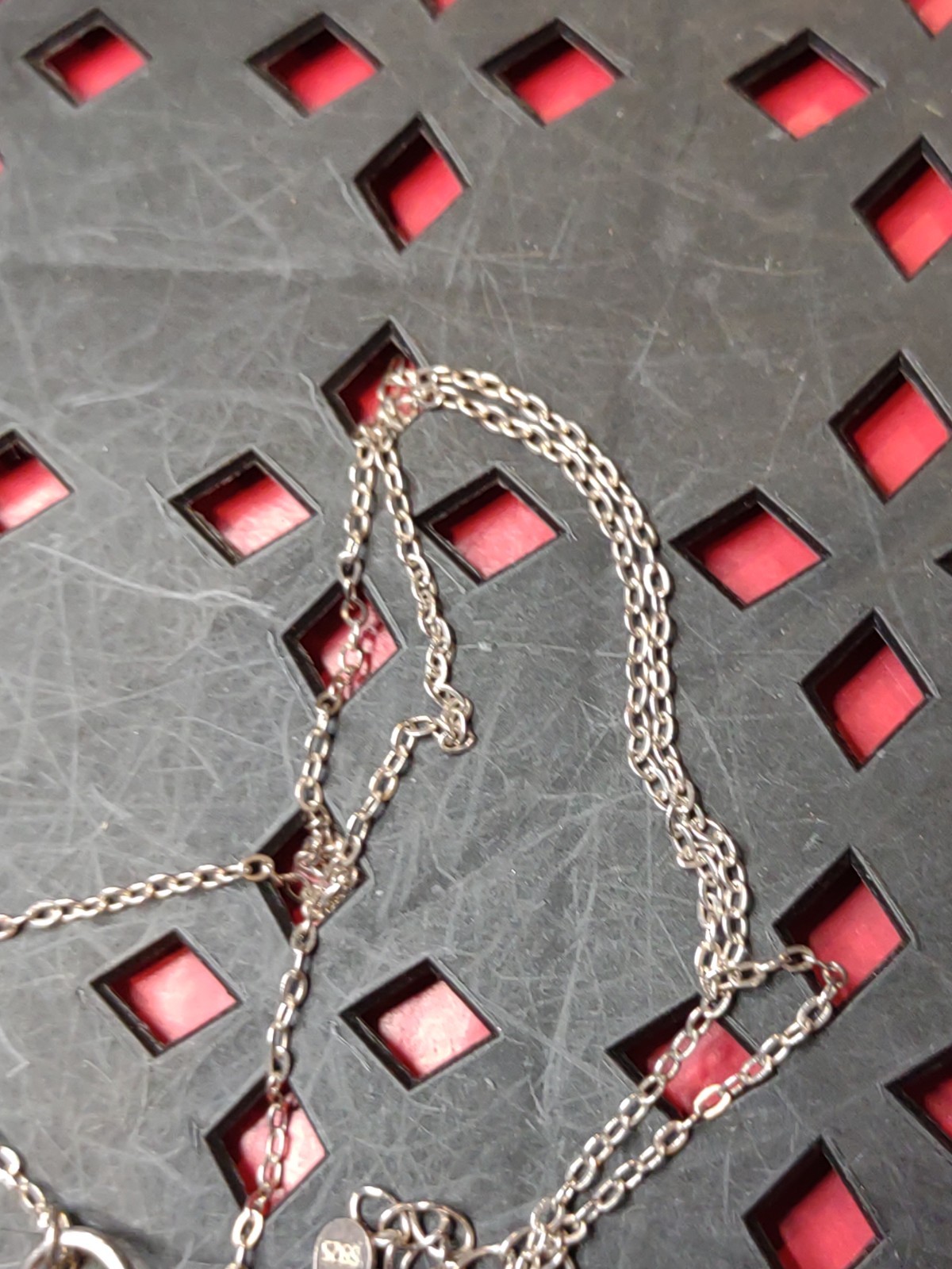 18 Inch Sterling Silver Infinity Cross Necklace